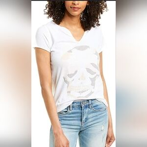 Zadig & Voltaire White Skull Tee